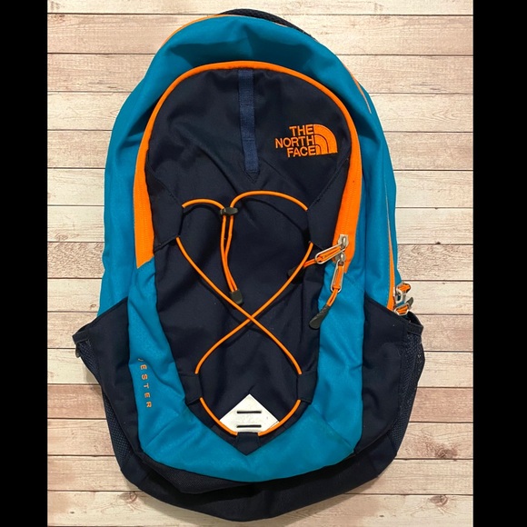 The North Face Handbags - The North Face Jester Backpack orange blue retro